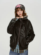 Girlyhalo美式复古毛绒皮衣外套女秋冬新款设计加绒保暖宽松上衣